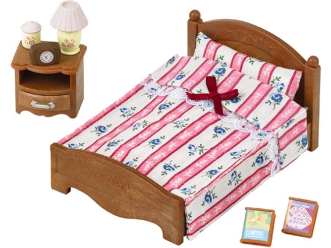 Accesorio para Casa de Muñecas SYLVANIAN FAMILIES Cama Doble