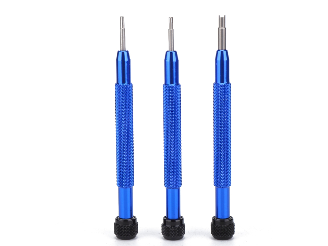 Destornillador En Forma De H De 3 Piezas Para Reparar Biseles Y Correas De Relojes - Azul