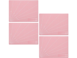 Tapete De Corte Para Una Experiencia De Corte Estable, Rosa, Autorreparable, Pp, Juego De 4