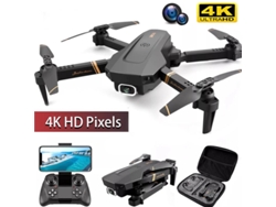 Dron RC plegable V4 con cámara gran angular 4K HD Bestvite (3 baterías, 20 minutos de autonomía, negro)