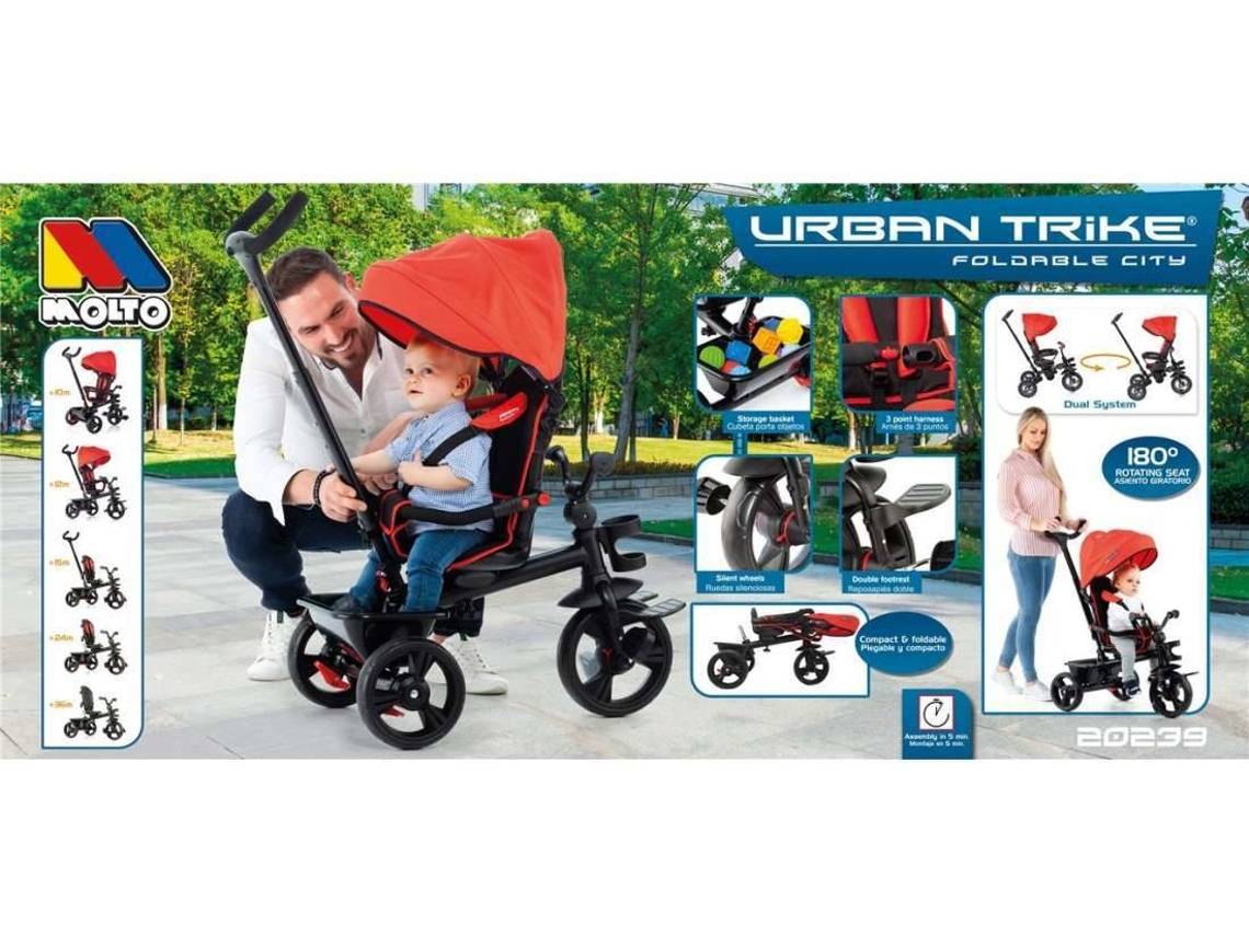 Triciclo MOLTO  Plegable Basico  (3 años)