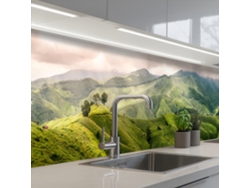 Paneles para salpicadero de cocina - Paisaje - Colinas - Verde 300x60 cm