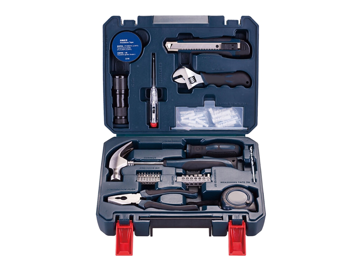 Kit de herramientas manuales multifuncionales para el hogar (con estuche, para garaje)