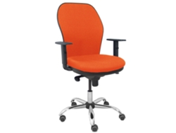 Sillas de Escritorio jorquera respaldo bali naranja oscuro assento bali naranja oscuro base cromada e rodas parquet