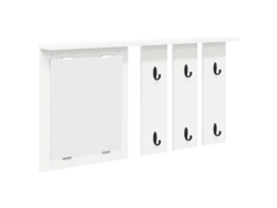Maison Exclusive - Perchero De Pared Blanco 85 X 10 X 45 Cm Madera Contrachapada