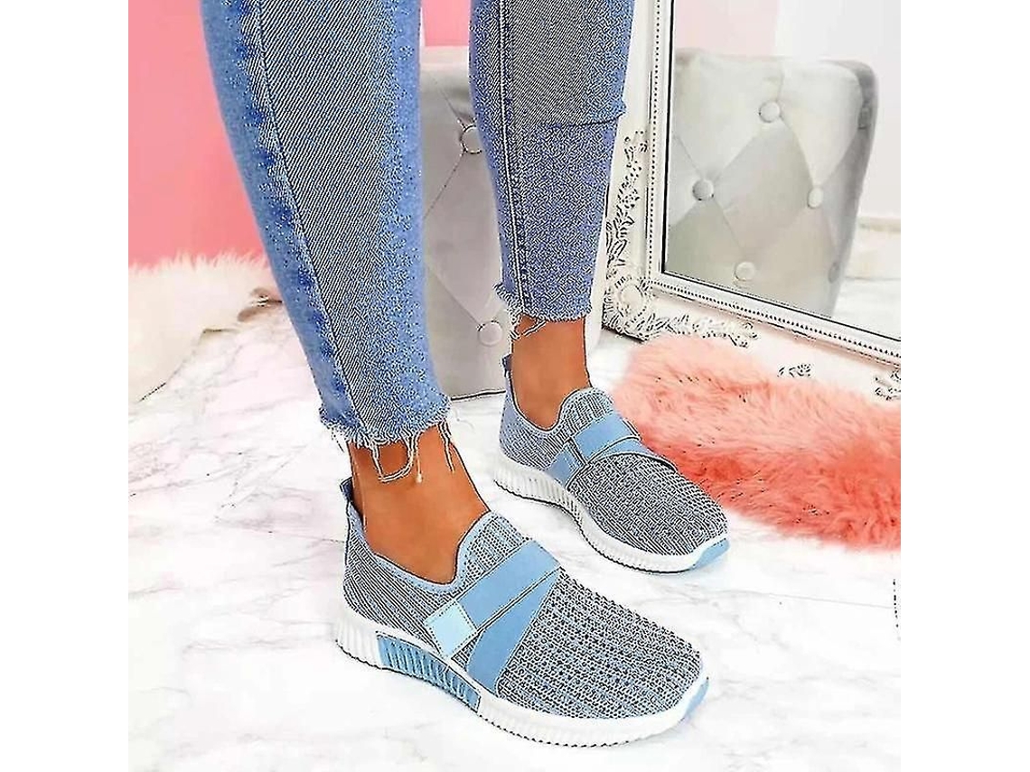2026-zapatos Sin Cordones Para Mujer Con Suela Ortopédica Zapatillas Deportivas Moda Plataforma Para Caminar