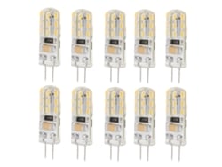 2026-10pcs Bombilla Led G4 Base Doble Pie 1.5w Ac110v 110lm Silicona 6000k Luz Blanca Para Iluminación De Paisaje Y Patio