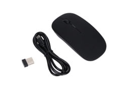 Rato Óptico Sem Fio 2.4ghz Com Regulação Dpi Silencioso Luzes Coloridas Para Escritório E Jogos