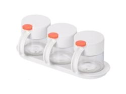 2026-caja De Condimentos De Vidrio Botella De Condimentos Cocina Almacenamiento Sellado Hermético Antihumedad Naranja
