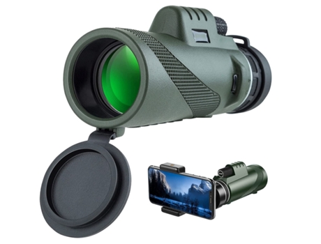 Prismáticos ENKERS Visión nocturna para acampar al aire libre 60X60 HD Monocular Mini Visión nocturna de bolsillo para niños para acampar-Negro