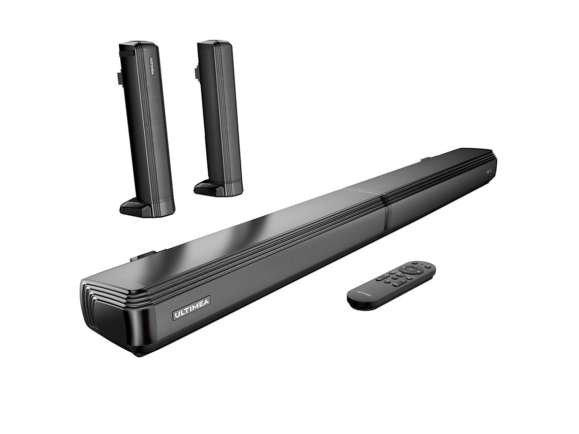 Barra de sonido ULTIMEA Apollo S40 2.2CH para dispositivos de TV 2en1 separable Bluetooth 5.0 2 tweeters y 2 woofers integrados