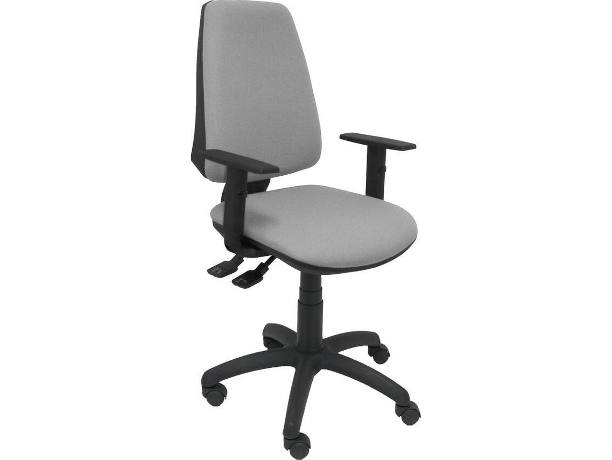 Silla de Escritorio Operativa PYC Elche S Gris BA (Brazos Ajustables - Tejido)