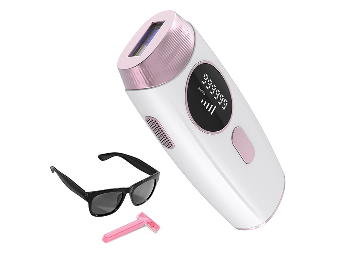 Depiladora portátil para rostro y axilas Jytgalx para mujeres con 5 niveles, manual, automático y modos duales, 999999 destellos.