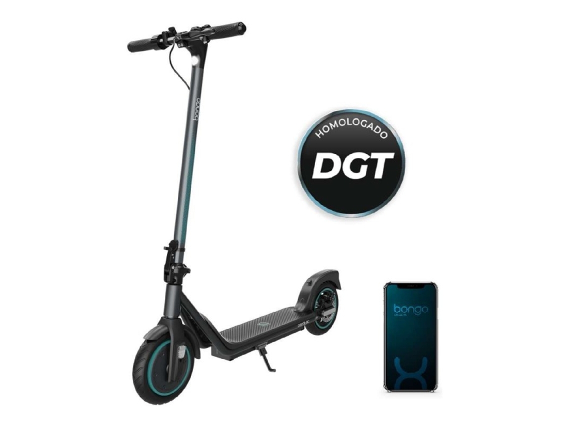 Cecotec Patinete Eléctrico Adultros Homologado Dgt Bongo D20e Connected, Potencia Max 500 W, Hasta 20km Autonomía