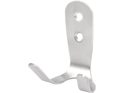 Colgador De Pared Doble De Acero Inoxidable De 65 Mm X 25 40 Color Plata