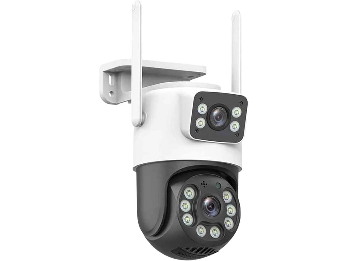 Cámara Ip De Exterior Hd De 6 Mp Con Doble Lente, Pantalla Y Seguimiento Automático.
