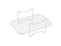 Estante de acero inoxidable para freidora Ninja Foodi DZ201 401 para cocinar, hornear y asar | Sin marca