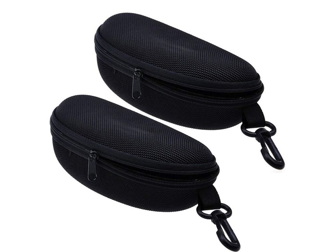 Estuche Rígido De 2 Piezas Para Gafas De Sol Y Gafas De Lectura Con Clip Protector Portátil.