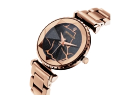 Reloj De Pulsera De Cuarzo Sanda Para Mujer Con Brazalete De Acero Inoxidable (oro Rosa)