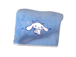Toalla De Baño De Terciopelo Con Estampado De Dibujos Animados De Coral, Ultra Absorbente, De Secado Rápido, Suave, Azul, 140x70