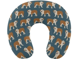 Almohada Viaje Bulldog Forma Espuma Viscoelástica Viscoelástica Fácil Relajación Cómodos Familia.brfácil