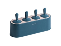 Moldes De Silicona Para Paletas De Hielo De 4 Cavidades Con Protección Antigoteo, Reutilizables.