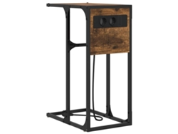Maison Exclusive - Armario De Noche Roble Ahumado 41,5 X 26 X 60,5 Cm