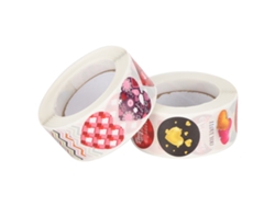 2 Rollos De Pegatinas De Material Washi Para Scrapbooking Y Decoración Embalaje Regalo Fondo Rojo Amor