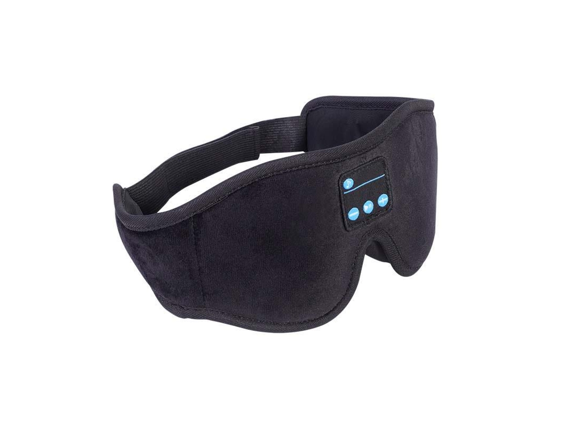 Antifaz Bluetooth para dormir con altavoces HD: ideal para dormir de lado, viajar y como regalo original. Color negro.