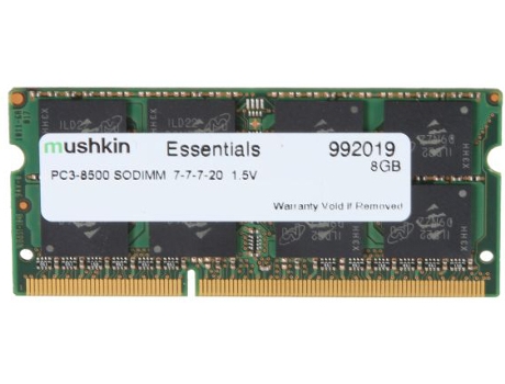 Memoria Ram Mushkin SO-DIMM 8GB DDR3 Essentials 1 x 8 GB 1066 MHz