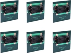 Cargador Solar De Baterías De 6 X 1w 4v Para Pilas Aa Con Base Para Carga Directa De 2 Baterías.