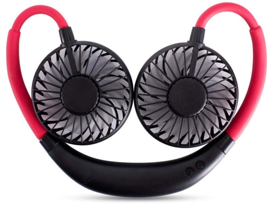 Mini Ventilador Portátil Colgante Para El Cuello Mini Luz Led Recargable Por Usb Con De