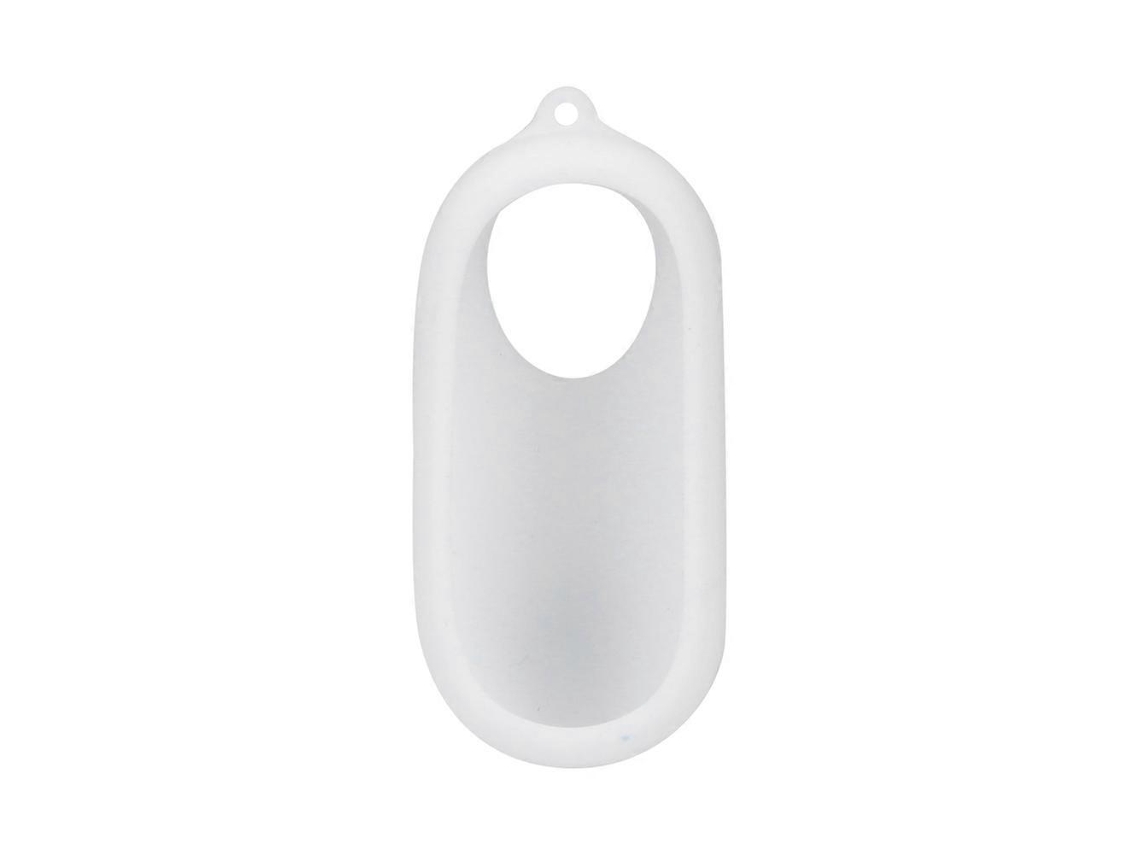 Funda protectora de silicona para cámara digital Smart Motion, antivibración para cámaras Insta360 Go Thumb Facpoet (blanca)