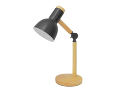 2026-lámpara De Mesa Led Ajustable Con Dimmer, Temporizador Y Control Remoto, Madera, Para Dormitorio Y Oficina, Negro Mate
