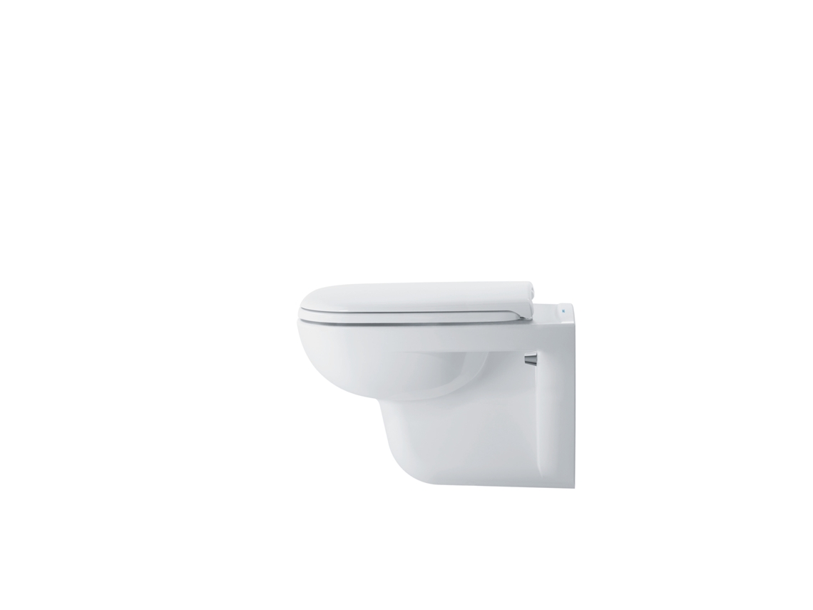 Asiento De Inodoro Duravit D-code Compact, Fijación Por Estribo, 360x430mm, Blanco Brillo Intenso, Bisagras De Acero Inoxidable, 0067310099