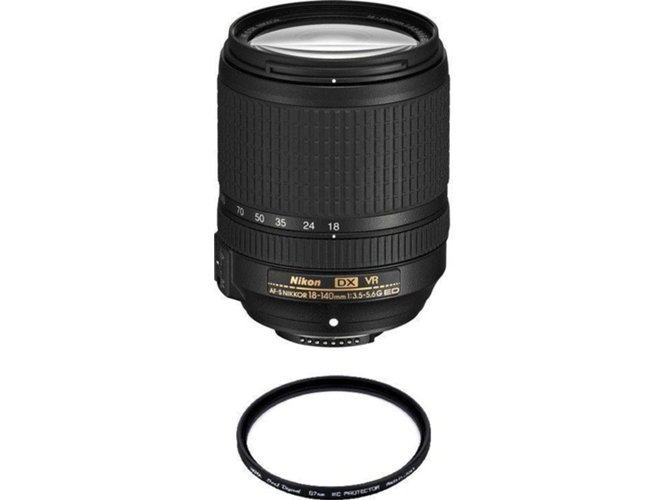 Objetivo NIKON AF-S 18-140MM F3.5-5.6G ED VR DX + Hoya 67mm PRO 1D