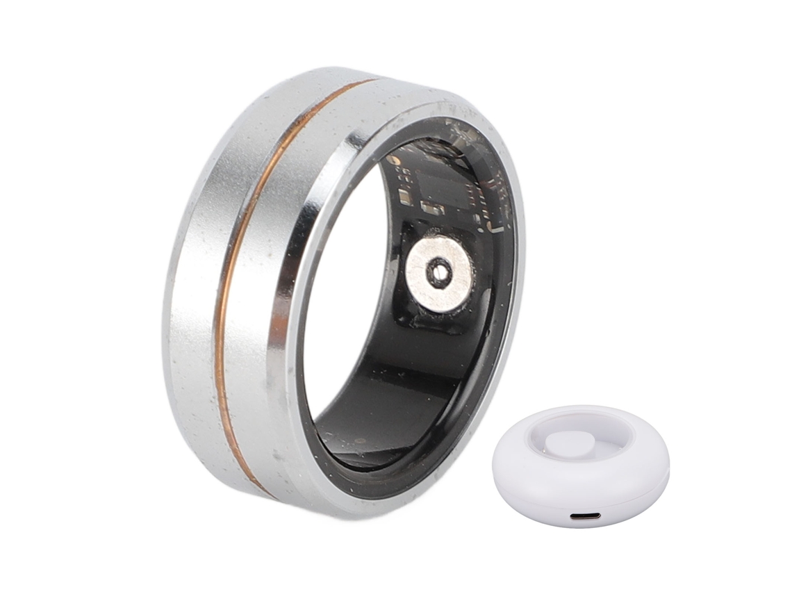 Anillo inteligente con monitor de actividad física IP68 dorado y plateado para iOS y Android