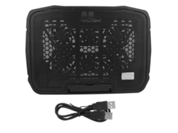 Base De Refrigeración Para Portátiles Nuoxi H9 Con 6 Ventiladores De Bobina De Cobre, 2400 Rpm Y Diseño Antideslizante.