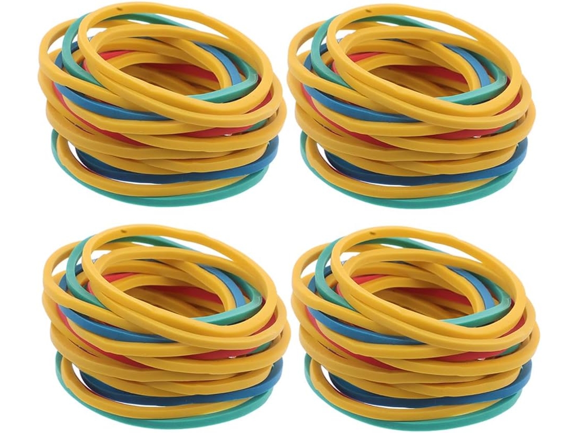 300 Piezas Gomas Elásticas Multicolor Caja Material