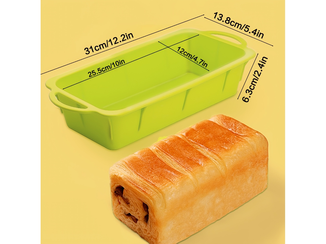 Molde Rectangular Grande De Silicona Para Hornear - Molde Extralargo Para Pasteles - Ideal Para Pasteles Festivos