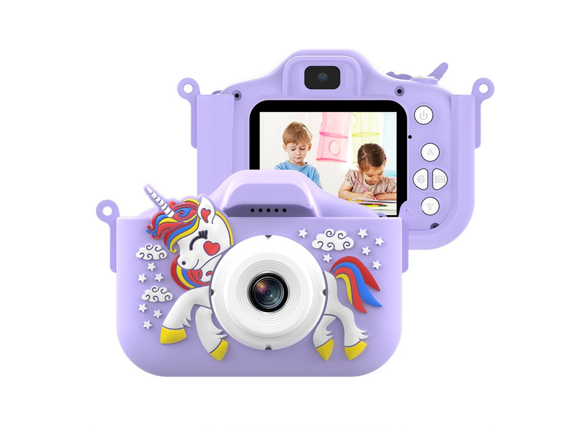 Cámara Infantil, Mini Cámara De Vídeo De Senho Animado, Cámara Digital (roxa) Czhhmart