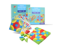 2026-bloques De Madera Triangulares Para Niños Bebés, Juguete De Construcción Puzzle Educativo Creativo
