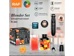 Batidora de huevos eléctrica estándar europea, portátil, 800 W, juego de 5 piezas (Mdug)