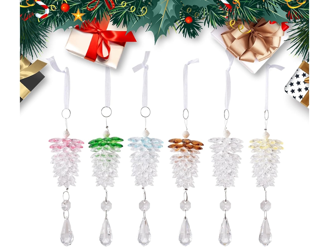 Adorno De Pi A Para Rbol Navidad Con Cord N Temporada Colgantes Decoraci Navide Acr Lico Pared Fiesta Repisa Chimenea