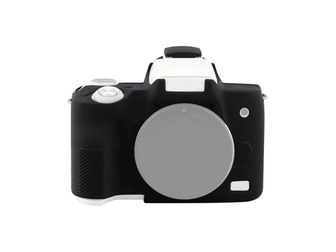 Funda protectora de silicona suave para Canon Eos M50 Mark II / M50 II negra Zruxe