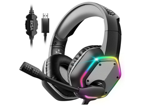 Auriculares Gaming ENZONS para computadora con micrófono con cancelación de ruido/micrófono solo con cable