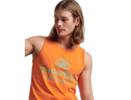 Top de Hombre SUPERDRY Naranja (M)