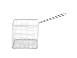 NEVEANCE Cesta para freidora de acero inoxidable, cesta para freír con construcción resistente y resistente a la oxidación para un drenaje uniforme del aceite,