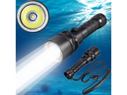 Linterna LED BigMac Cree L2 100m a Prueba de Agua, Recargable, con Luz y Cargador Incluidos Kofihety