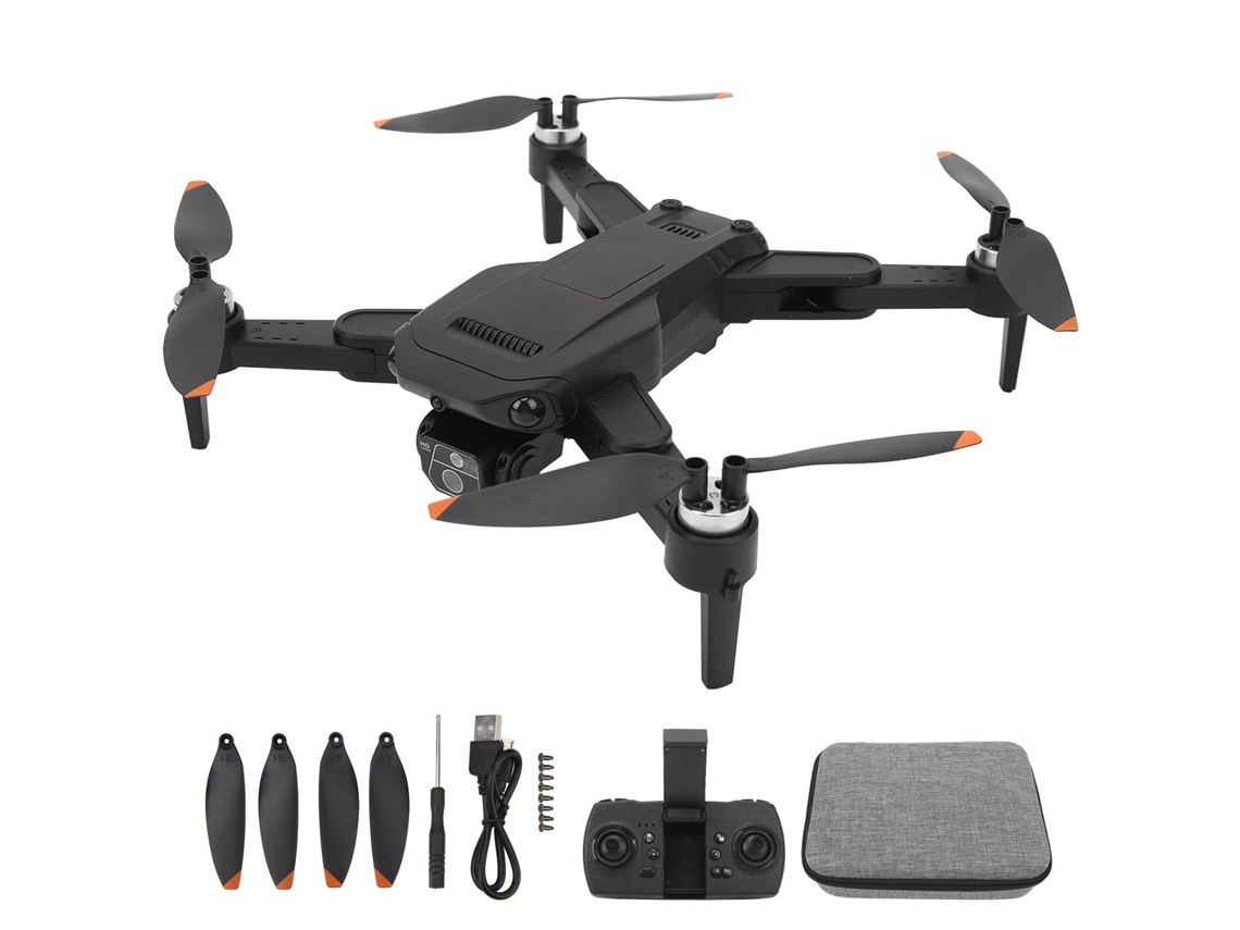 Dron Cuadricóptero Rc Plegable Con Motor Sin Escobillas 4k, Evitación De Obstáculos Y Posicionamiento Por Flujo Óptico, Batería De 2000 Mah, Negro.